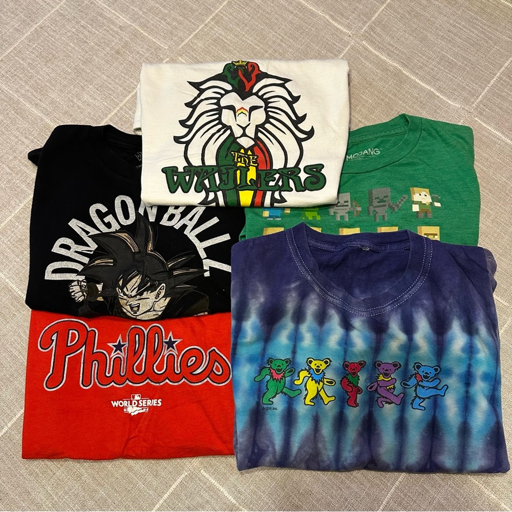 Kids bundle 5 T-shirts size 8